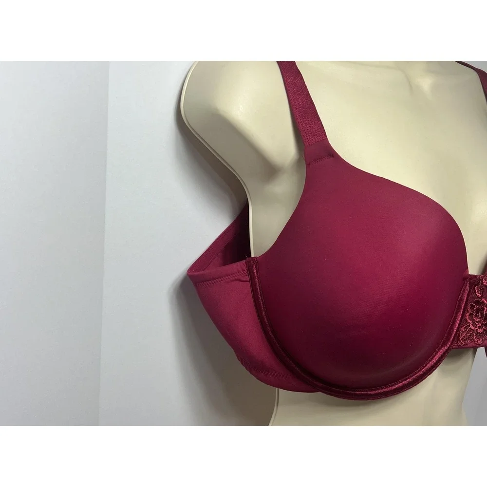 Vanity Fair Beautiful Benefits‎ Bra Womens 42C T-Shirt Underwire Lightly Lined